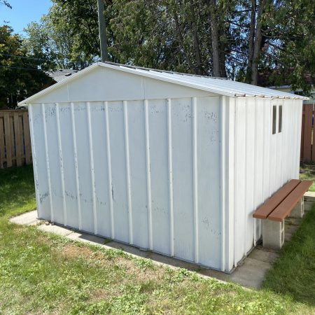 Shed Before Sanding & Rust Removal