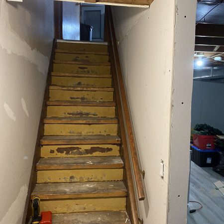 Staircase Ready For Prep & Flooring