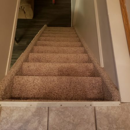 Staircase Before Carpet Removal