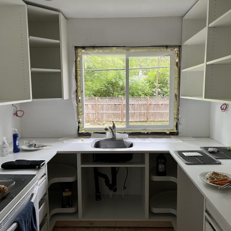 Interior New Kitchen Window